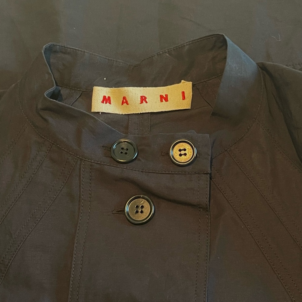 Marni black Button-Front Dress - Picture 7 of 9
